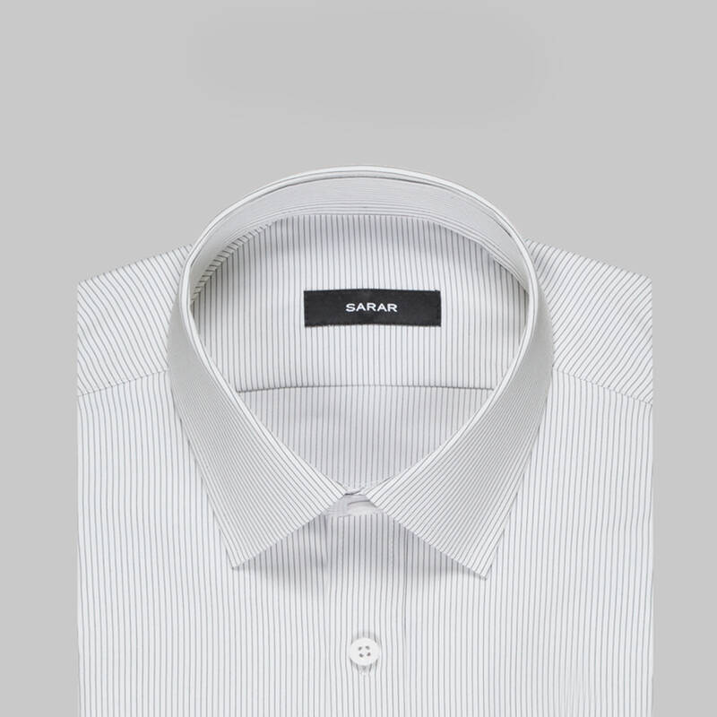 Elvio Çizgili Cepli Lacivert Gömlek - 4