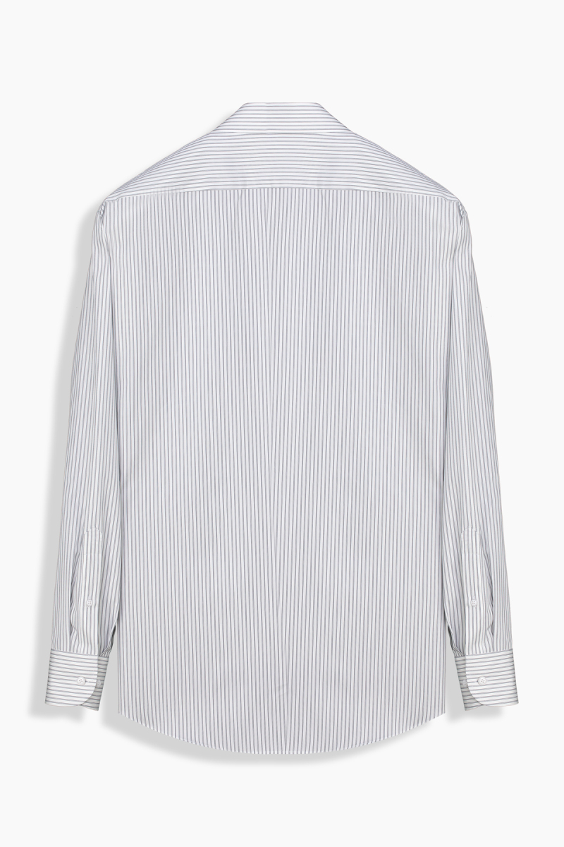 Elvio Çizgili Siyah Gömlek - 2