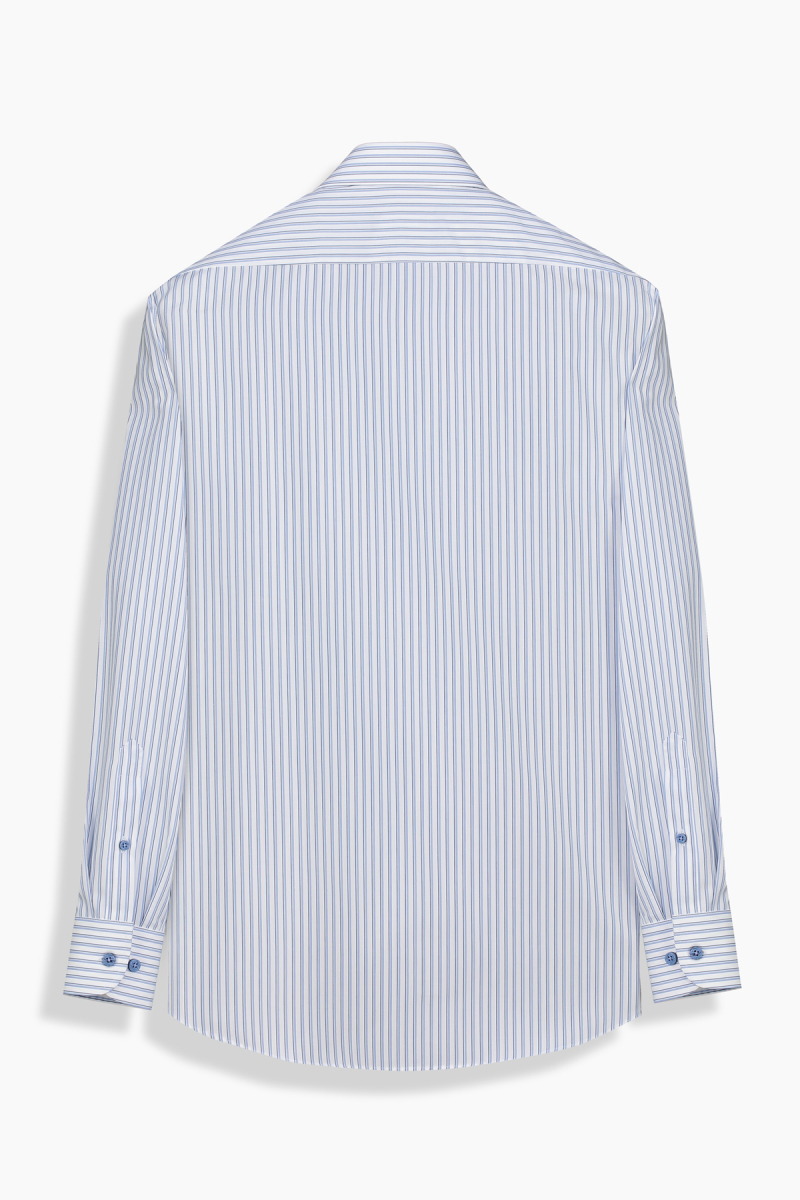 Elvio Co Çizgili Mavi Gömlek - 2