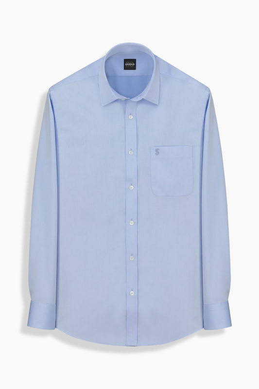 Elvio Co Pamuklu Koyu Mavi Gömlek 