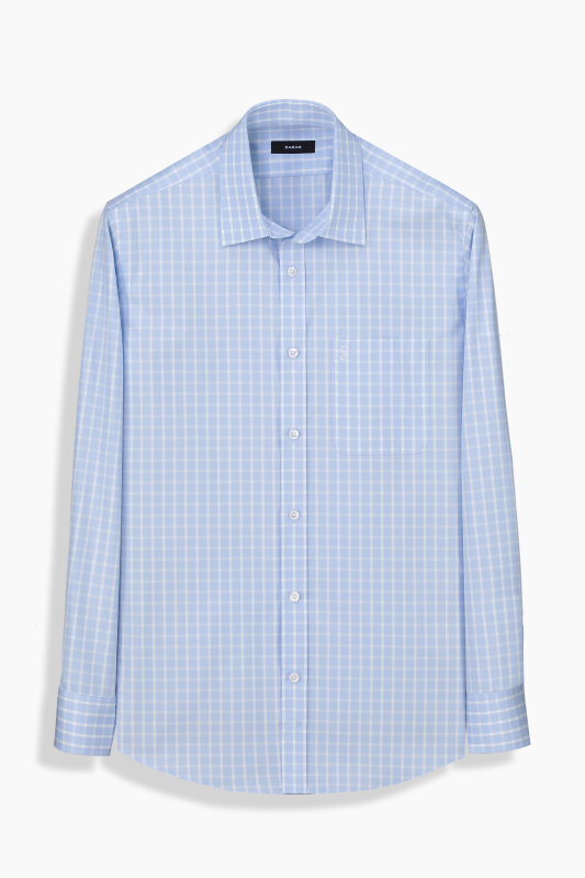 Elvio Co Uzun Kol Klasik Mavi Gömlek 