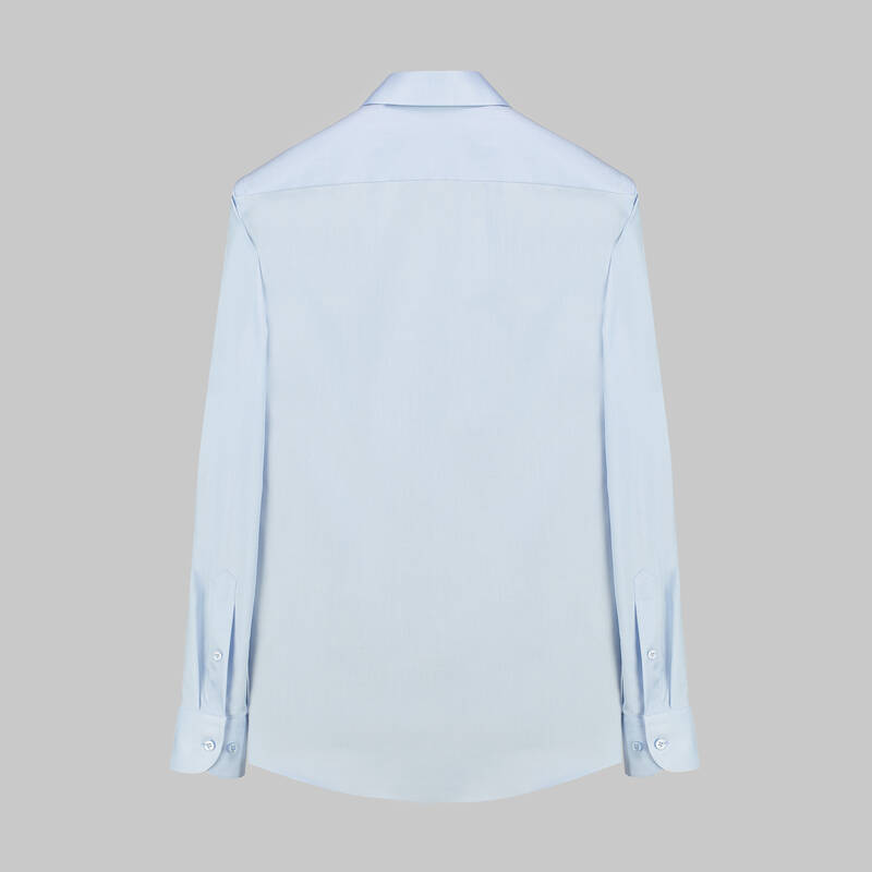 Elvio Easy Iron Slim Fit Açık Mavi Gömlek - 2