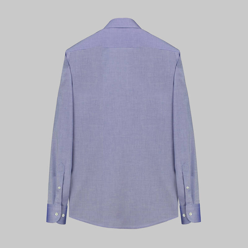 Elvio Easy Iron Slim Fit Koyu Mavi Gömlek - 2