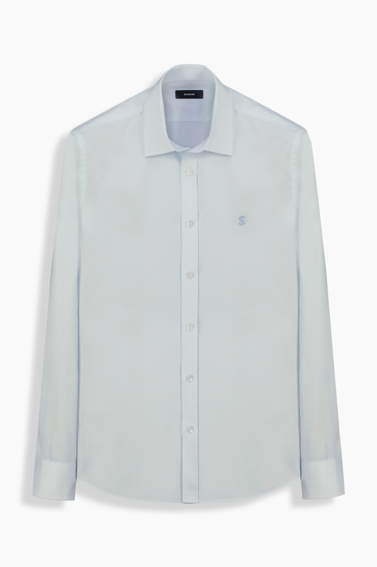 Elvio Fo Uzun Kol Slimeo Açık Mavi Gömlek - SARAR