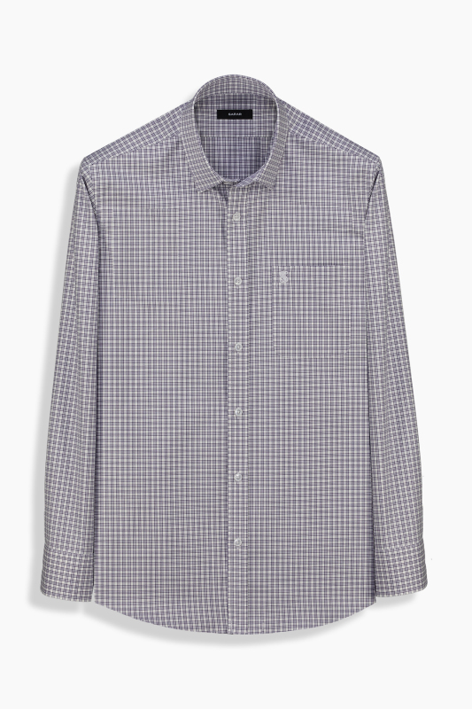 Elvio Kareli Cepli Mor Gömlek - SARAR