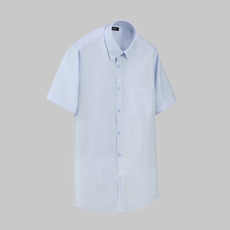 Elvio Kısa Kol Açık Mavi Gömlek - 1