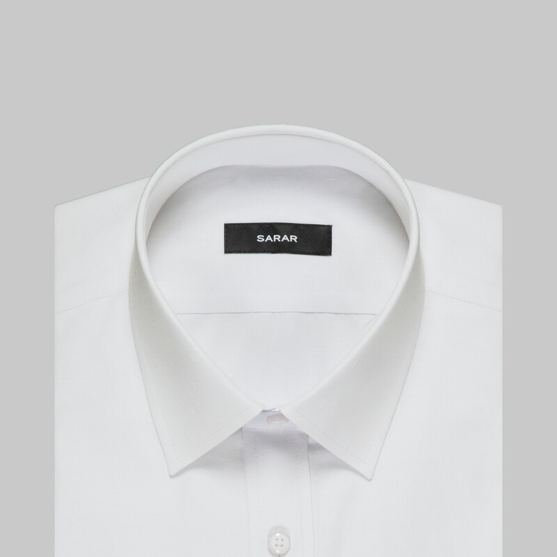 Elvio Kısa Kol Beyaz Gömlek - SARAR