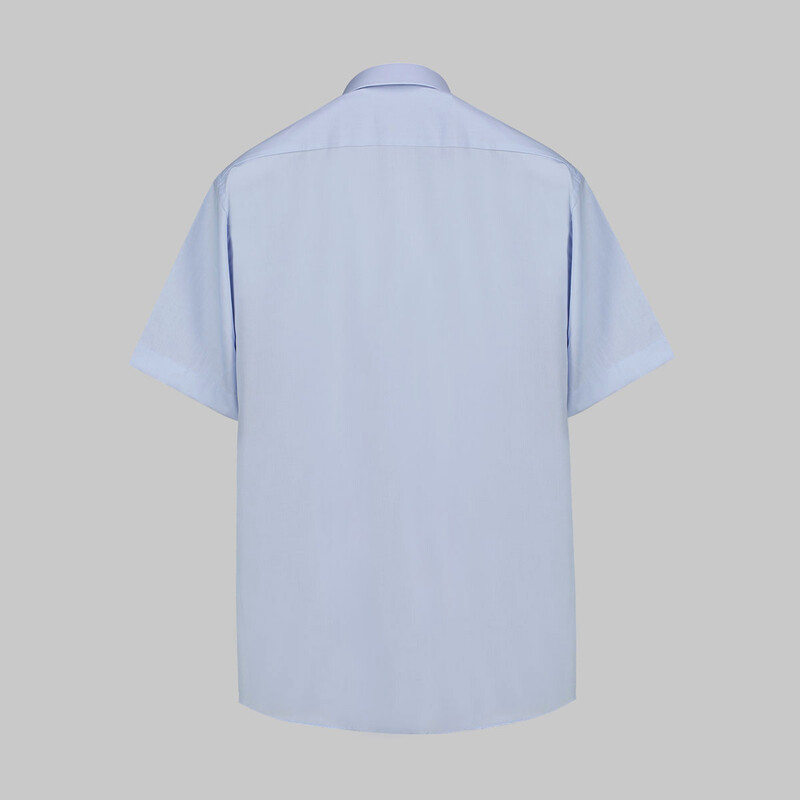 Elvio Kısa Kol Koyu Mavi Gömlek - SARAR