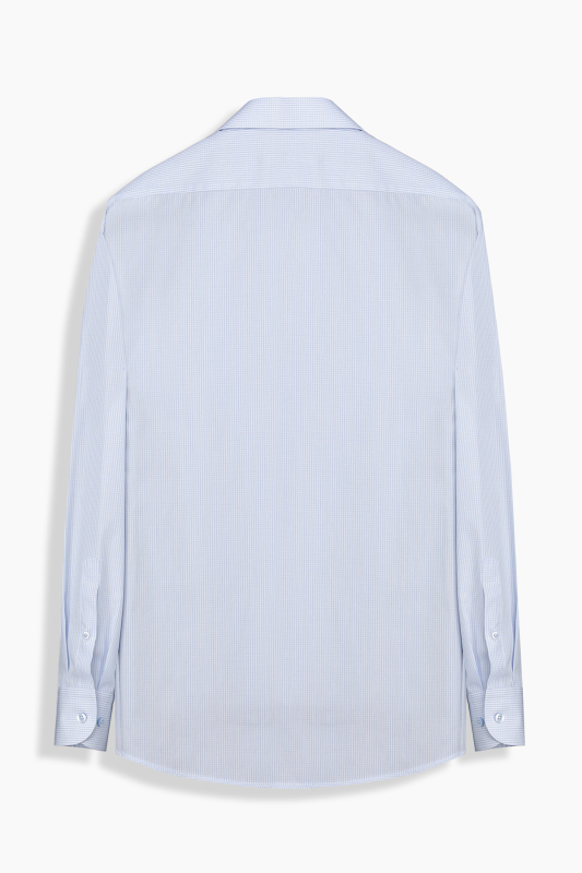 Elvio Klasik Kareli Mavi Gömlek - SARAR