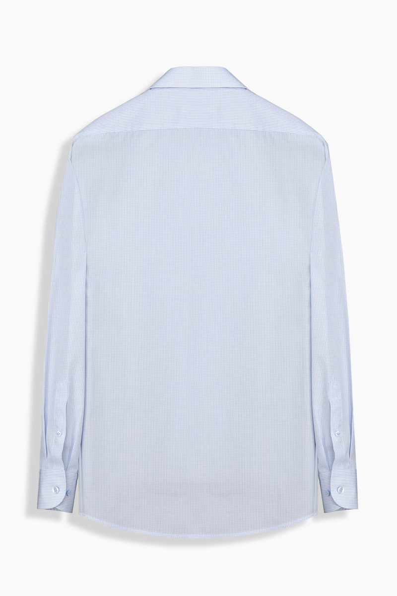 Elvio Klasik Kareli Mavi Gömlek - 2