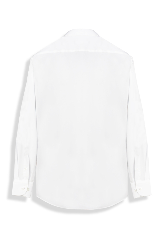 Elvio Non İron Klasik Pamuklu Cepli Beyaz Gömlek - SARAR