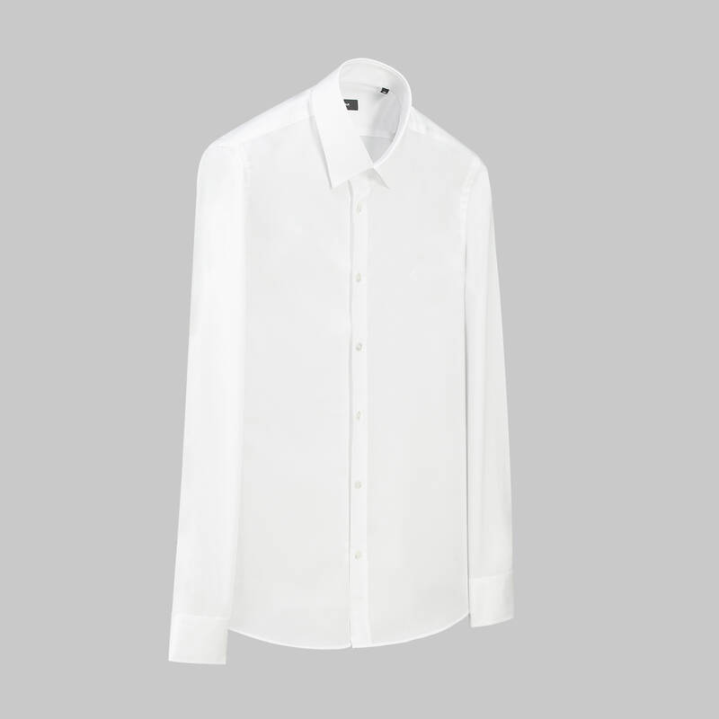 Elvio Non Iron Slim Fit Beyaz Gömlek - 1