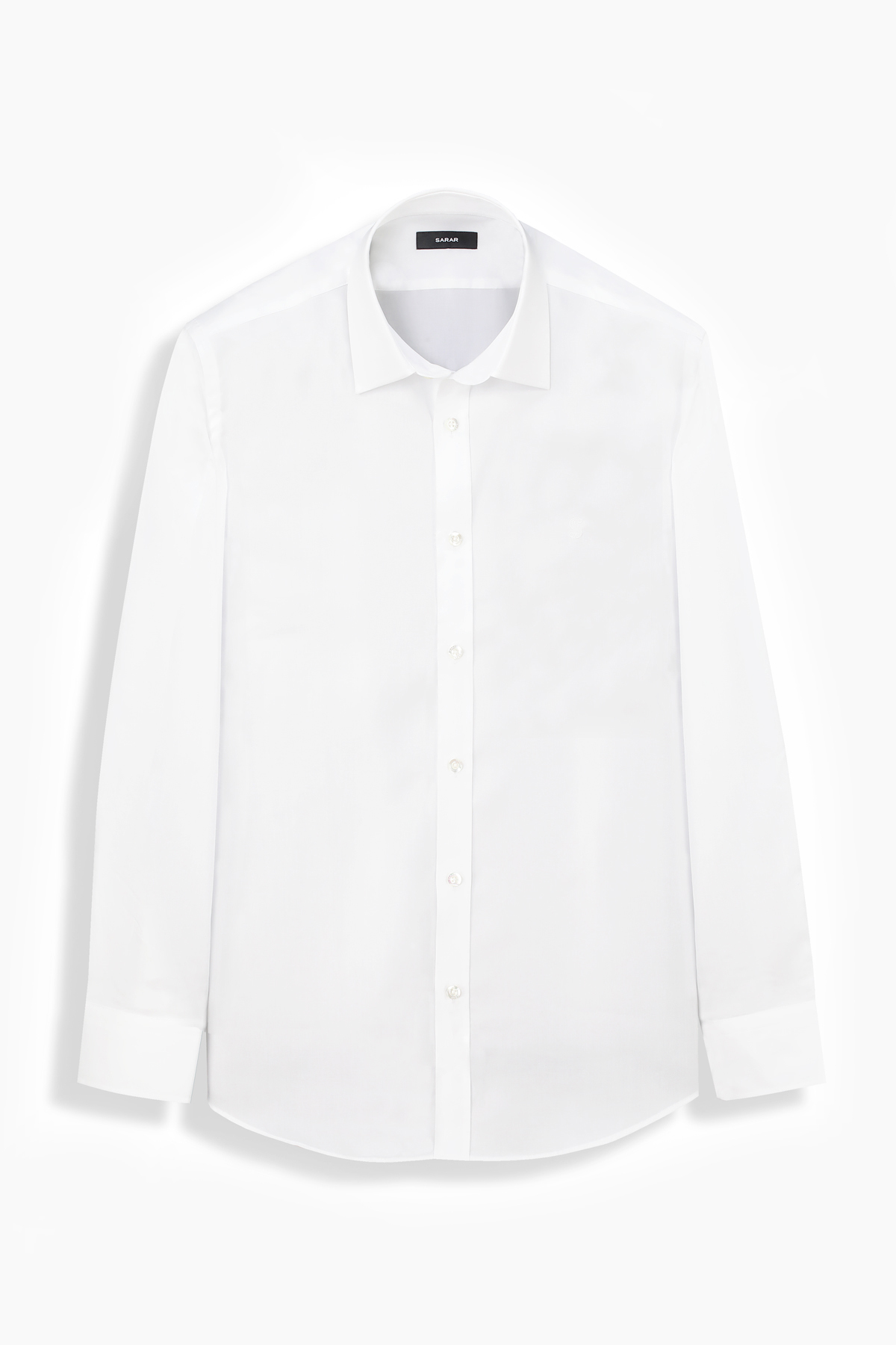 Elvio Non Iron Slim Fit Pamuklu Beyaz Gömlek