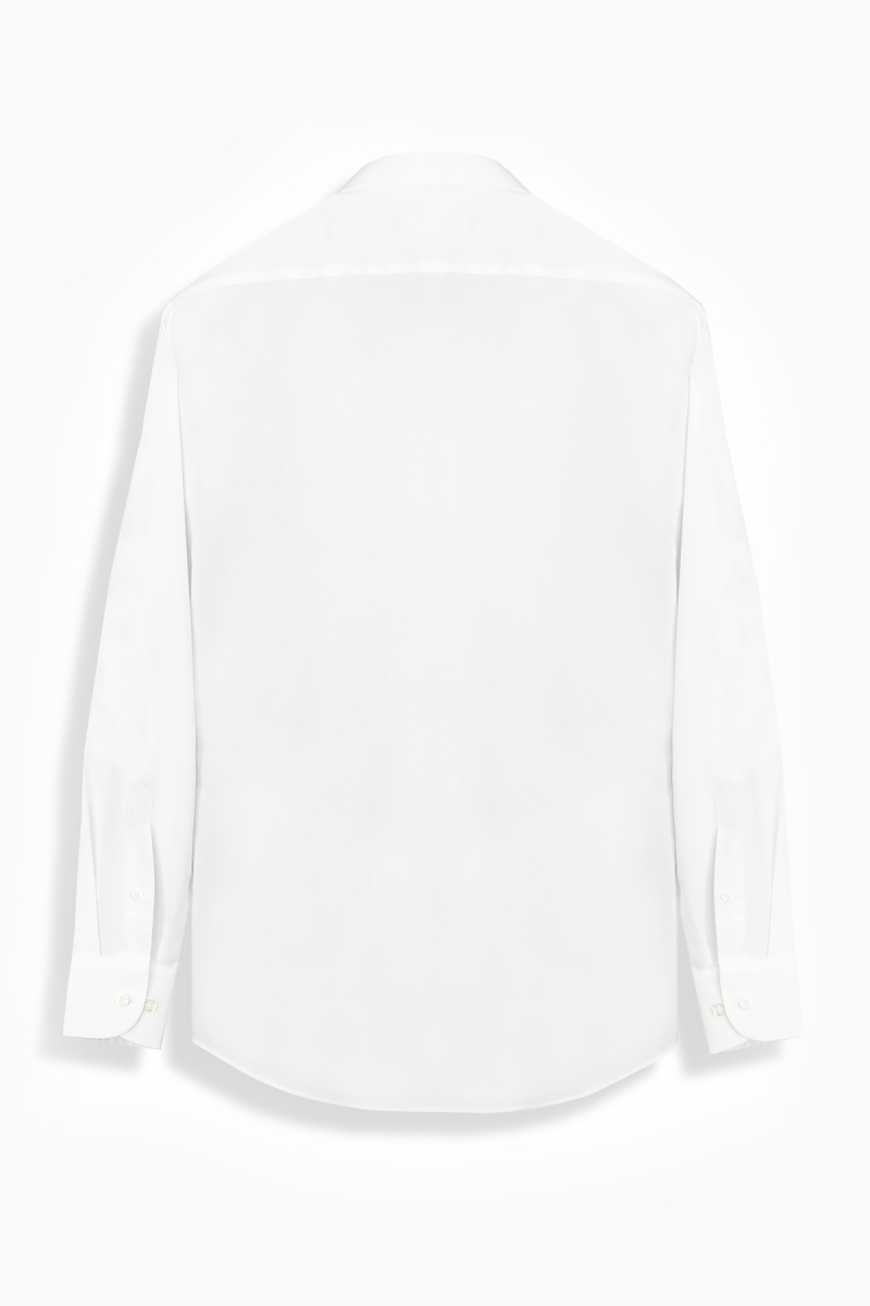 Elvio Non Iron Slim Fit Pamuklu Beyaz Gömlek - 2