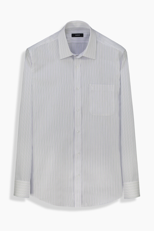 Elvio Pamuklu Mor Gömlek 