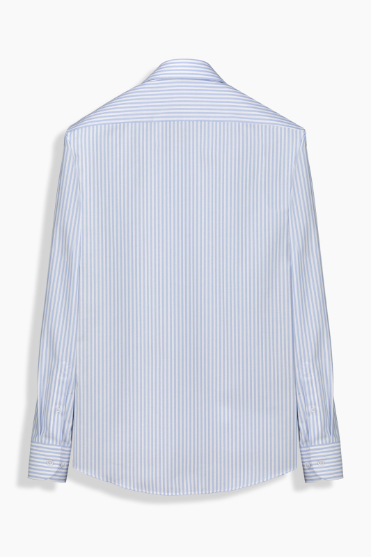 Elvio Pamuklu Slim Mavi Gömlek - SARAR