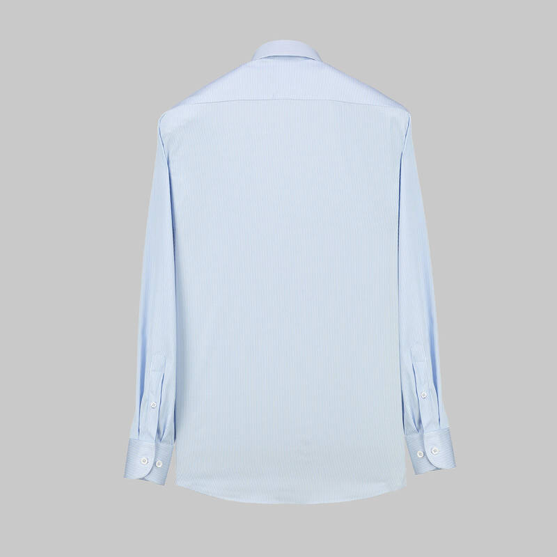 Elvio Selection Çizgili Açık Mavi Gömlek - 2