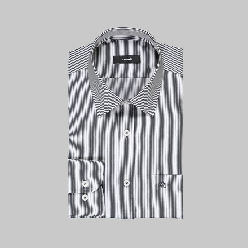 Elvio Selection Çizgili Lacivert Gömlek - 3