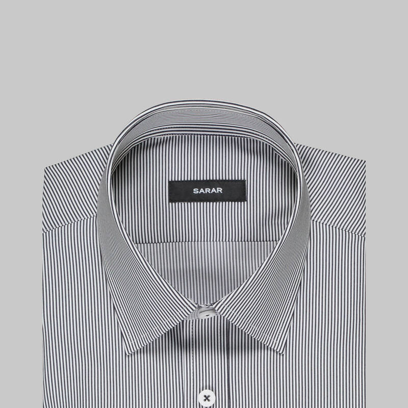 Elvio Selection Çizgili Lacivert Gömlek - 4