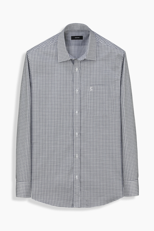 Elvio Kareli Siyah Gömlek - SARAR