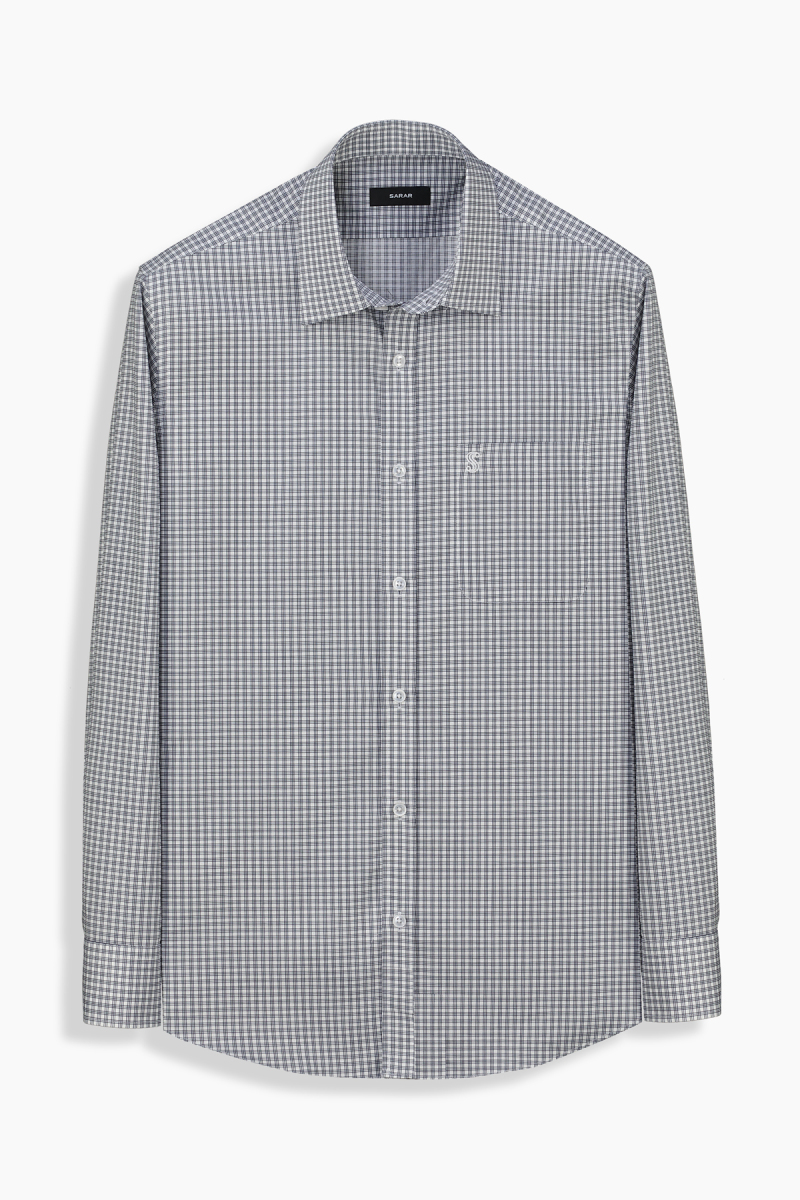 Elvio Kareli Siyah Gömlek - 1