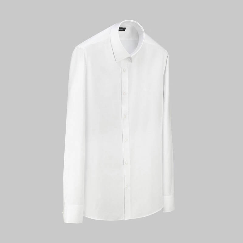 Elvio Slim Fit Beyaz Modern Klasik Gömlek - 1