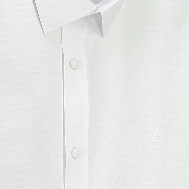 Elvio Slim Fit Beyaz Modern Klasik Gömlek - 5