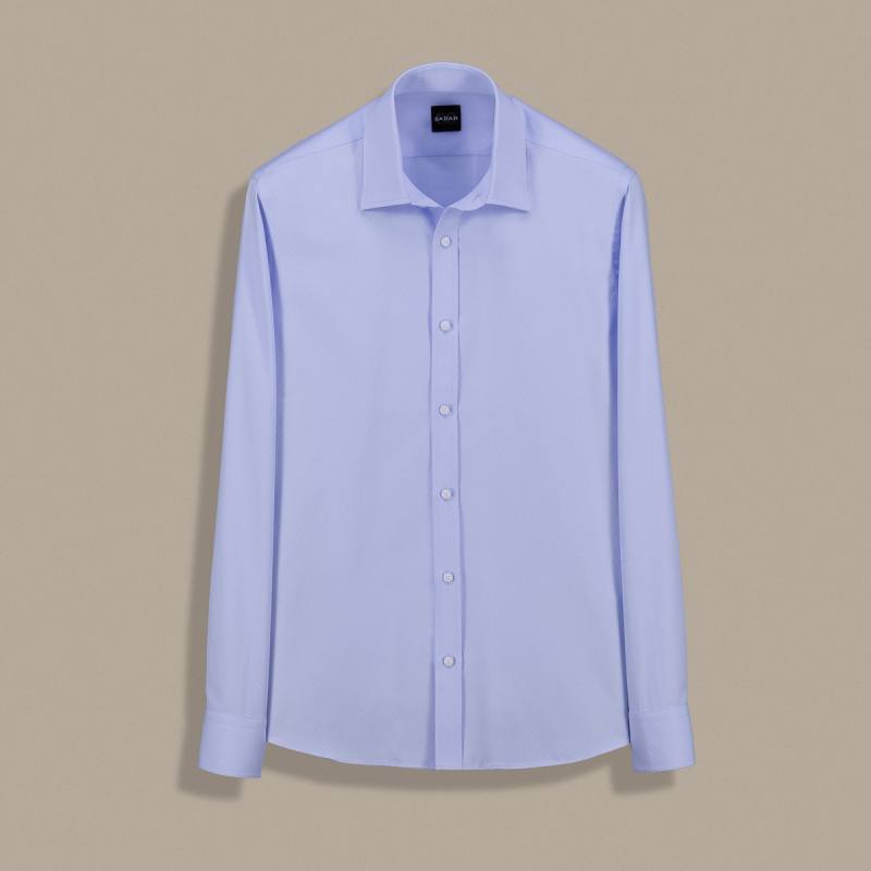 Elvio Slim Uzun Kol Mavi Gömlek 