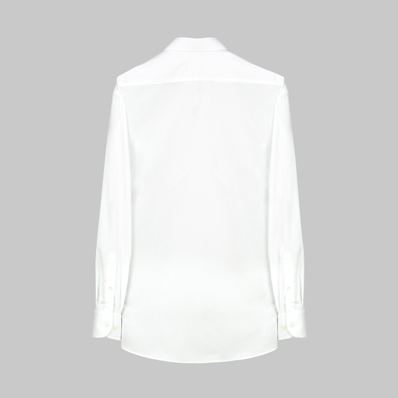 Elvio Uzun Kol Klasik Beyaz Gömlek - SARAR