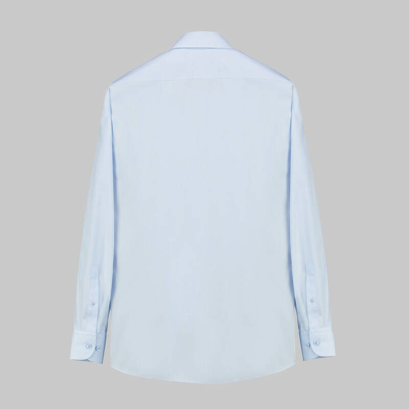 Elvio Uzun Kol Klasik Açık Mavi Gömlek - 2