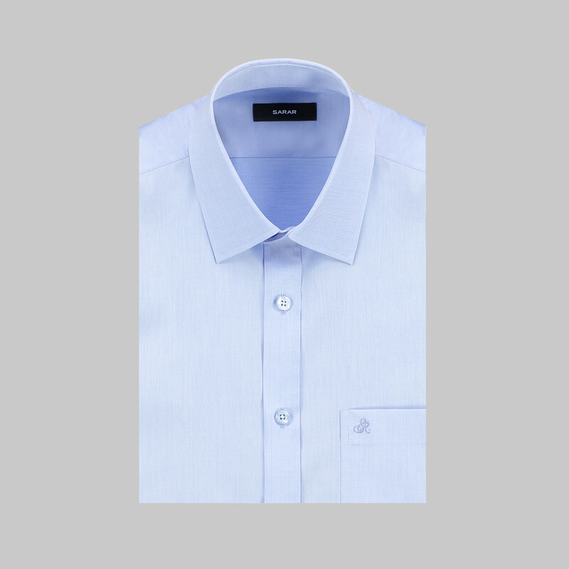 Elvio Uzun Kol Klasik Koyu Mavi Gömlek - SARAR