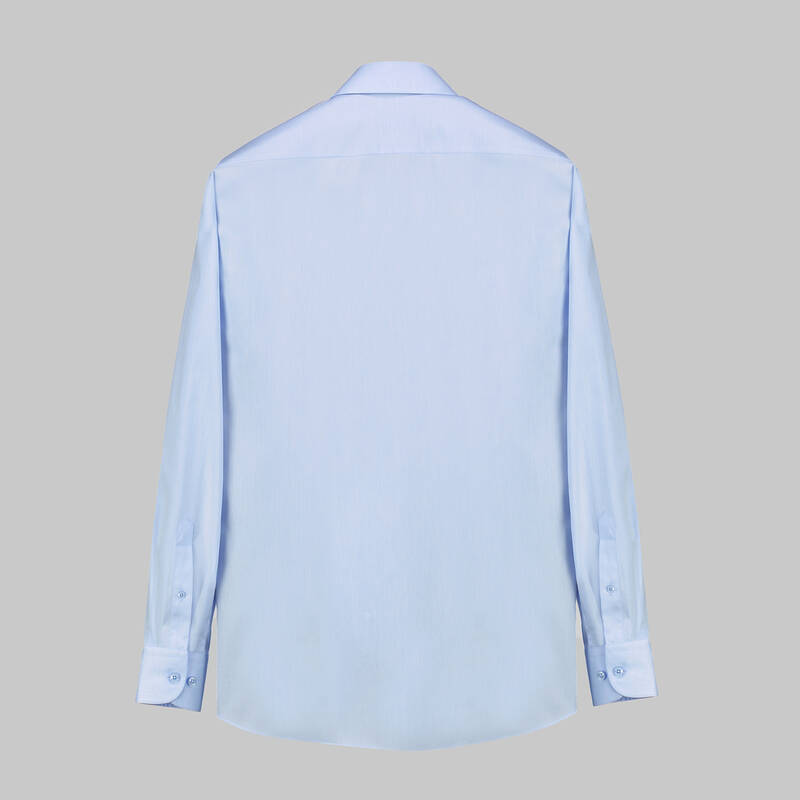 Elvio Uzun Kol Klasik Koyu Mavi Gömlek - 2