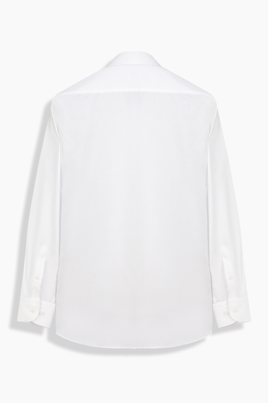 Elvio Uzun Kol Klasik Non İron Beyaz Gömlek - SARAR