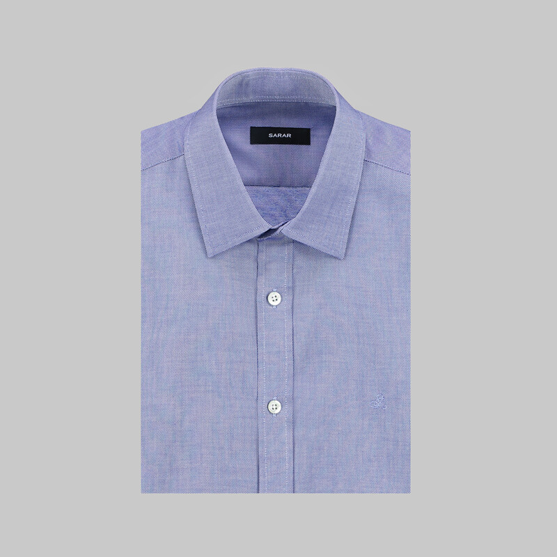 Elvio Uzun Kol Slim Koyu Mavi Gömlek - SARAR