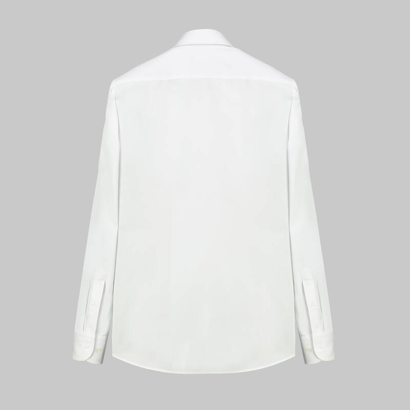 Elvio Uzun Kol Slim Fit Beyaz Gömlek - 2