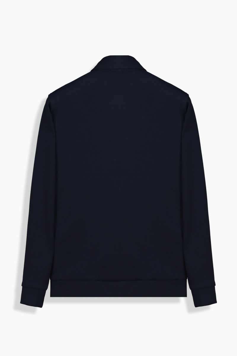 Elvira Polo Yaka Açık Lacivert Sweatshirt - 2