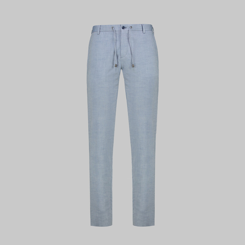 Ely Çizgili Açık Mavi Pantolon - INTERVIEW