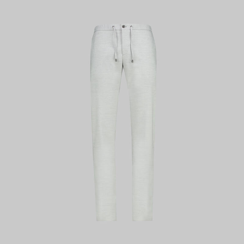 Ely Slim Fit Açık Gri Pantolon - 1