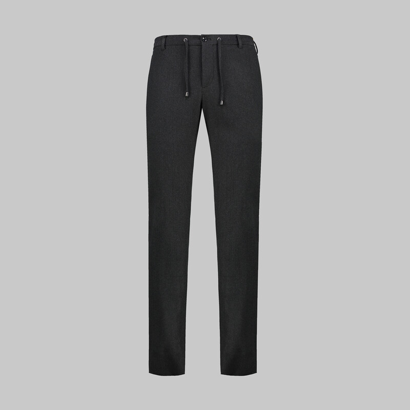 Ely Beli Bağcıklı Kumaş Pantolon 