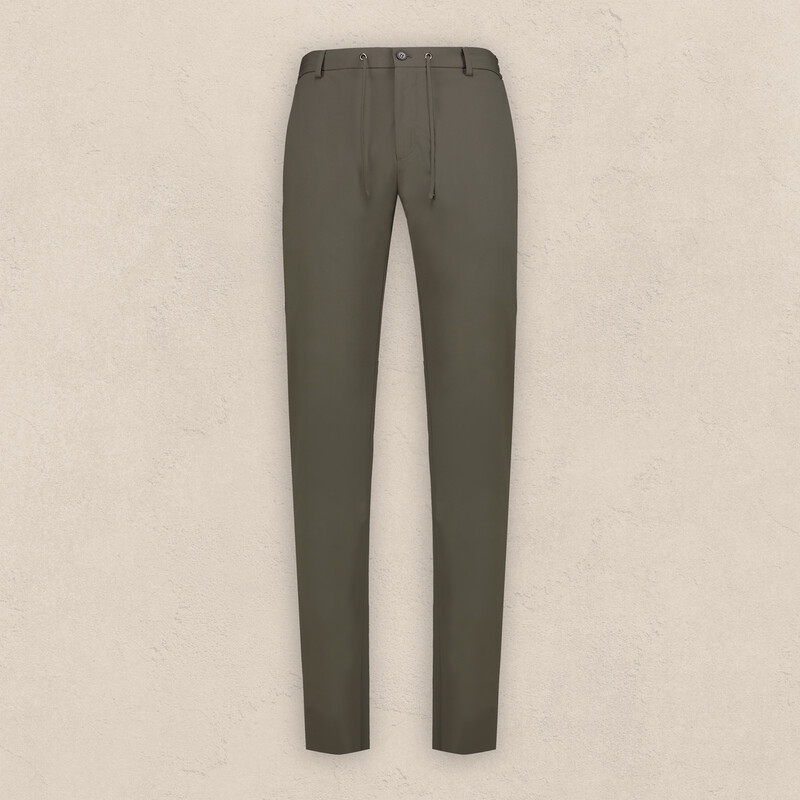 Ely Beli Bağcıklı Haki Pantolon 