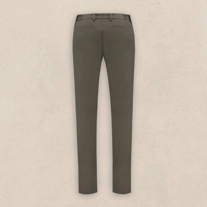 Ely Beli Bağcıklı Haki Pantolon - 2