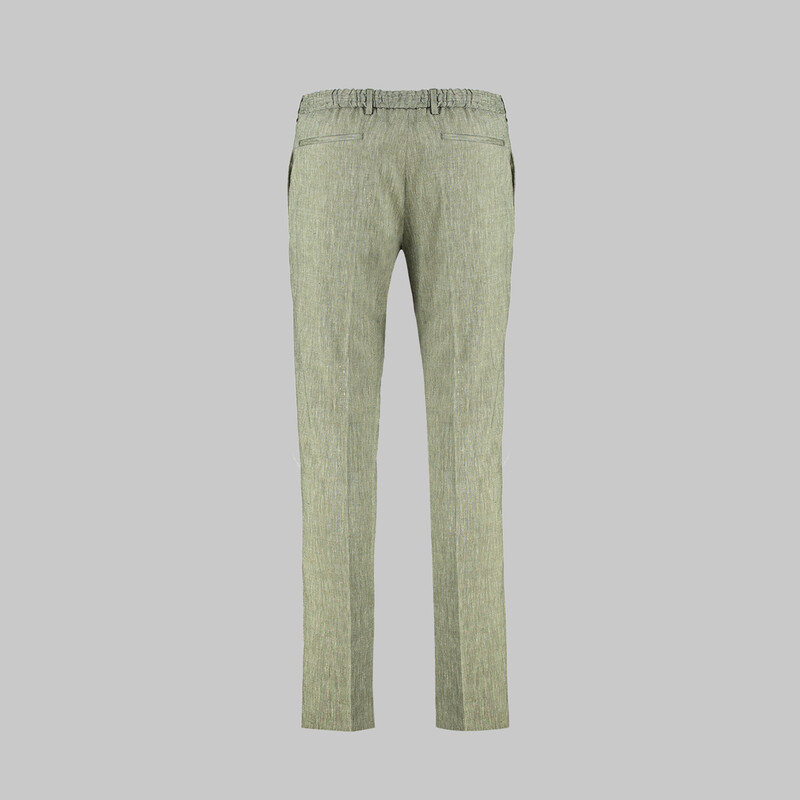 Enric Beli Bağcıklı Yeşil Pantolon - SARAR