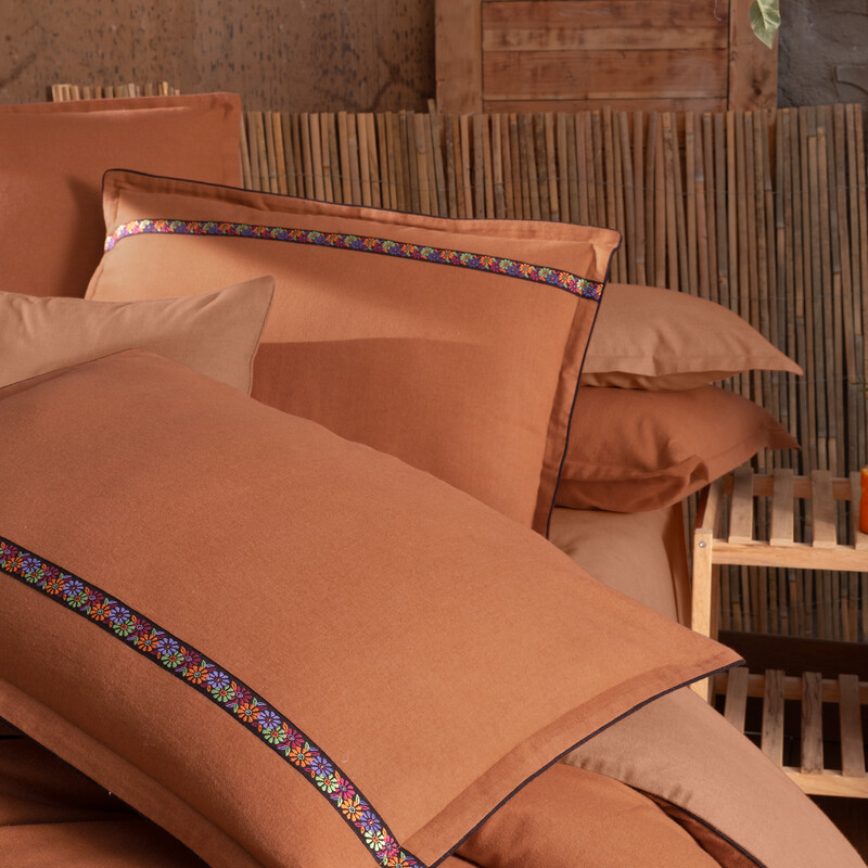 Enrike Flanel Taba King Size Nevresim Takımı - SAREV