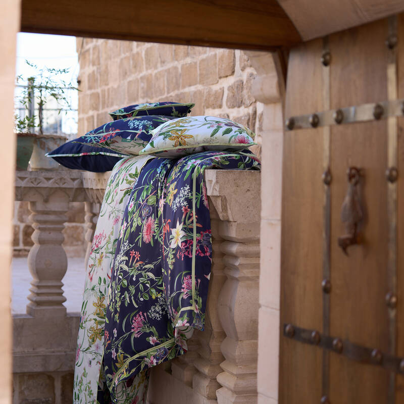 Epiros İpek Saten Çift Kişilik Nevresim Takımı Lacivert - 2