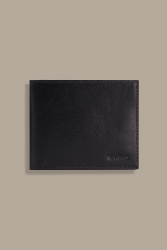 Erkek Siyah Deri Cüzdan Kemer Set - SARAR