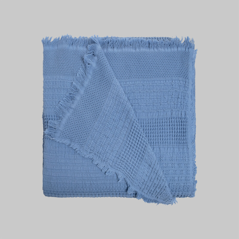 Eskel Yatak Örtüsü Tek Kişilik Mavi - SAREV