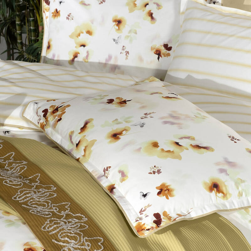 Eva Jadon Pike Takımı ve Nevresim Seti Tek Kişilik Sarı - 3