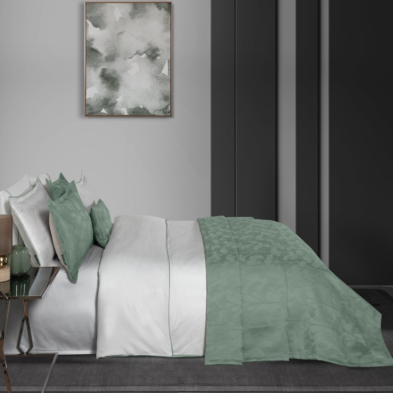 Fabrizia Yatak Örtüsü ve Nevresim Takımı Yeşil - SAREV