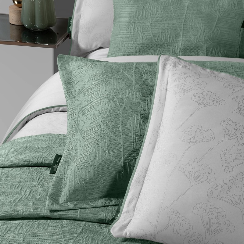 Fabrizia Yatak Örtüsü ve Nevresim Takımı Yeşil - SAREV