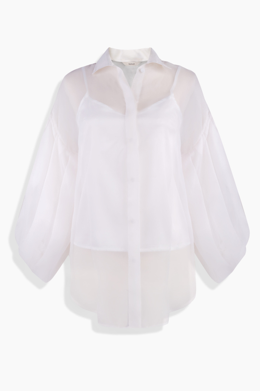 Fayette Uzun Kol Beyaz Gömlek - SARAR WOMAN